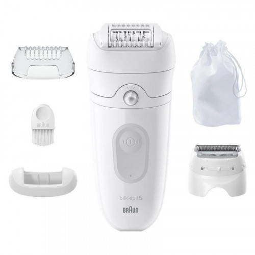 Depiladora Braun Silk-épil 5 5-041 MicroGrip 28 pinzas batería blanco