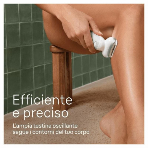 Depiladora Braun Silk-épil 9 9-011 MicroGrip 40 pinzas Plata Blanco Wet&Dry