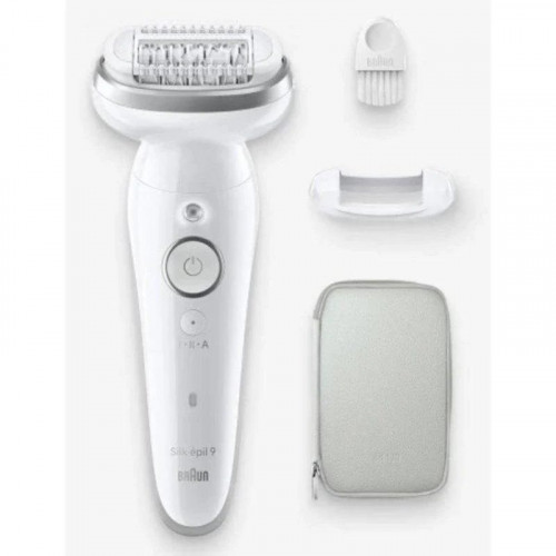 Depiladora Braun Silk-épil 9 BR2-225328 MicroGrip Wet&Dry 40 pinzas Gris Blanco