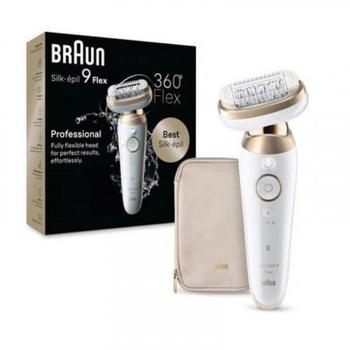 Depiladora Braun Silk-épil 9 BR2-225328 MicroGrip Wet&Dry 40 pinzas Gris Blanco