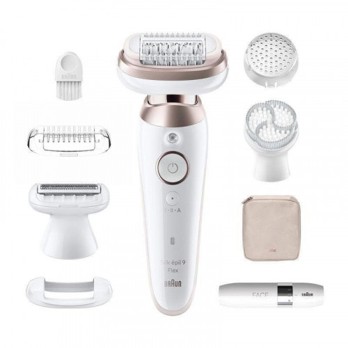 Depiladora Braun Silk-épil 9 Flex 9-360 3D 40 pinzas MicroGrip recargable húmedo y seco