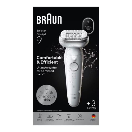 Depiladora eléctrica Braun 9-030 Silk·épil 9 Plata