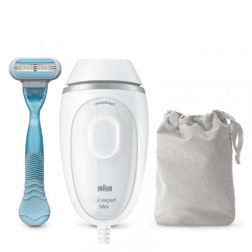 Depiladora Luz Pulsada IPL Braun Silk-expert Mini PL1124 3 Niveles Facial y Corporal Compacta