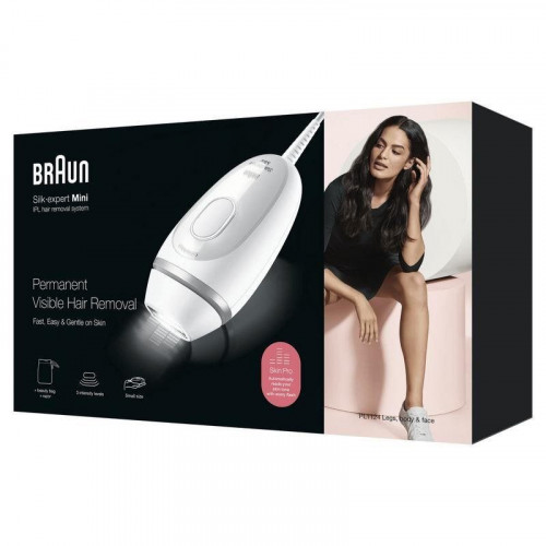 Depiladora Luz Pulsada IPL Braun Silk-expert Mini PL1124 3 Niveles Facial y Corporal Compacta