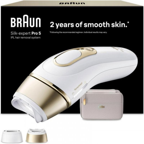 Depiladora Luz Pulsada IPL Braun Silk-expert Pro PL5210 10 Niveles 2 Cabezales
