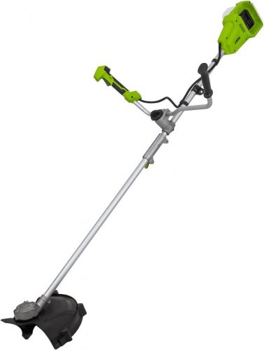 Desbrozadora sin Cable 40v + 2 baterías litio 4ah ø de corte 250-350 mm cuchilla e hilo de nylon + cargador rápido vito ego li