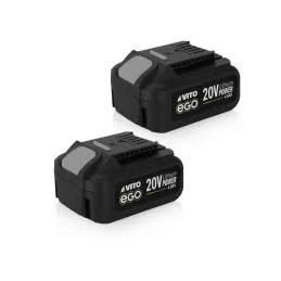 Desbrozadora sin Cable 40v + 2 baterías litio 4ah ø de corte 250-350 mm cuchilla e hilo de nylon + cargador rápido vito ego li