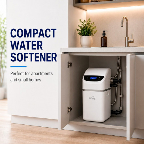 Descalcificador Doméstico compacto SOFTPUR9 | Agua sin Cal para pisos
