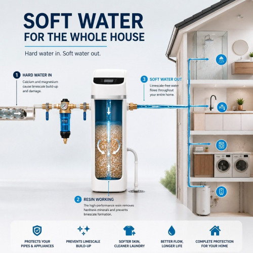 Descalcificador Doméstico SOFTPUR20 | Agua sin Cal y Mayor Eficiencia Energética