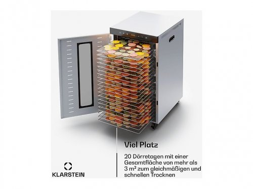 Deshidratadora - KLARSTEIN Master Jerky 300, 2000 W, Plata