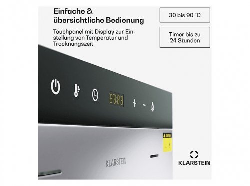 Deshidratadora - KLARSTEIN Master Jerky 300, 2000 W, Plata