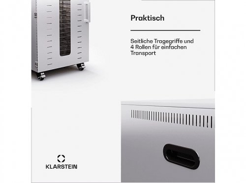 Deshidratadora - KLARSTEIN Master Jerky 300, 2000 W, Plata