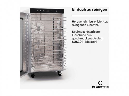 Deshidratadora - KLARSTEIN Master Jerky 300, 2000 W, Plata