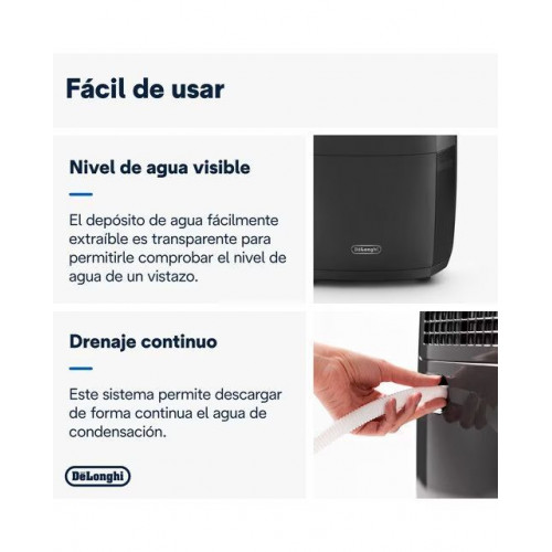Deshumidificador De'Longhi Tasciugo AriaDry DDSX220WFA 21 l/24 h Gris