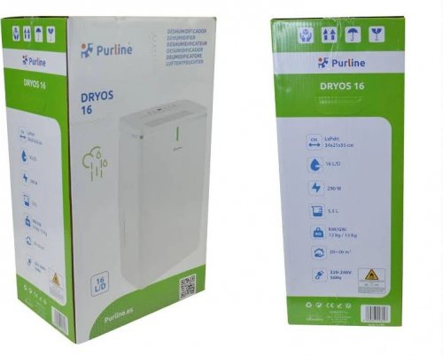 Deshumidificador PURLINE DRYOS 16 l