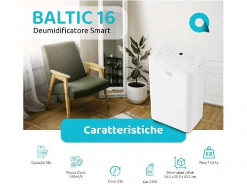 Deshumidificador Smart IRRADIO Baltic 16 16l