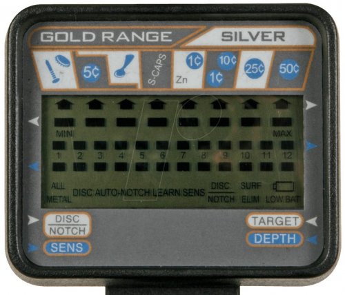 Detector de metales CS300, digital, con LCD