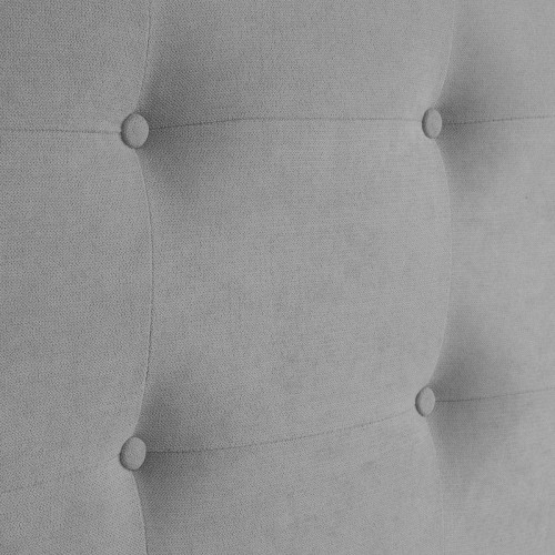 DHOME Cabecero Capitoné hasta el Suelo Cabezal 8cm tapizado Tela ACUALINE para Cama Dormitorio (150cm, Gris)