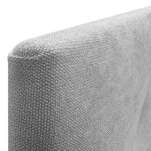 DHOME Cabecero Capitoné hasta el Suelo Cabezal 8cm tapizado Tela ACUALINE para Cama Dormitorio (150cm, Gris)
