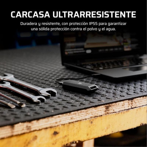 Disco Duro Corsair EX400U Survivor 2TB SSD Externo USB4 4000MB/s IP55