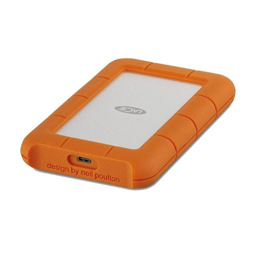 Disco duro externo portátil LaCie Rugged 2TB USB-C naranja Naranja