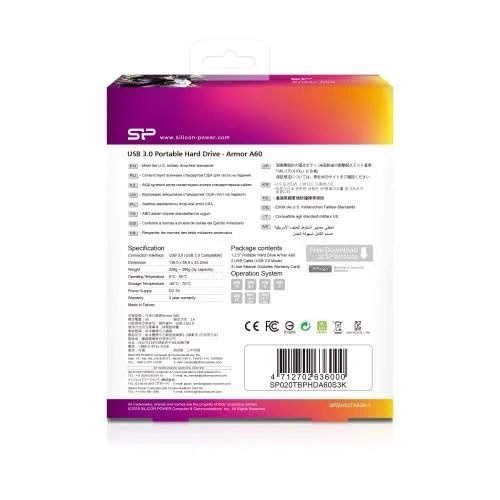 Disco duro externo Silicon Power Armor A60