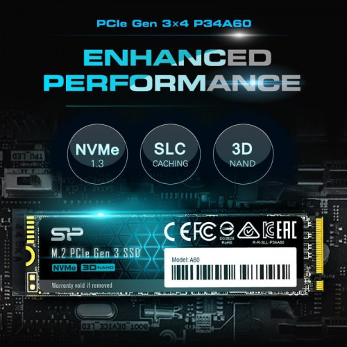 Disco Duro Silicon Power P34A60 2TB SSD M.2 PCIe Gen3×4