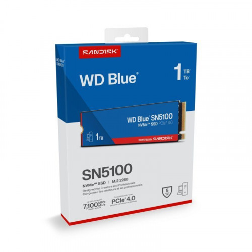 Disco Duro Western Digital WD Blue SN5100 1TB M.2 NVMe 7100MB/s Encriptación HW