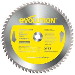 Disco Especial para Sierra de Corte de TCT Evolution de 355mm, 90 Dientes y Agujero de 25,4mm para Acero Inoxidable