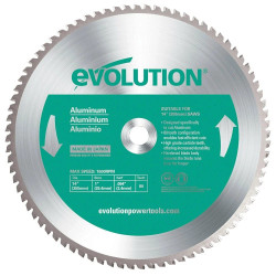 Disco Especial TCT para Ingletadora Evolution de 355 mm, 80 dientes y Agujero de 25,4 mm para Aluminio