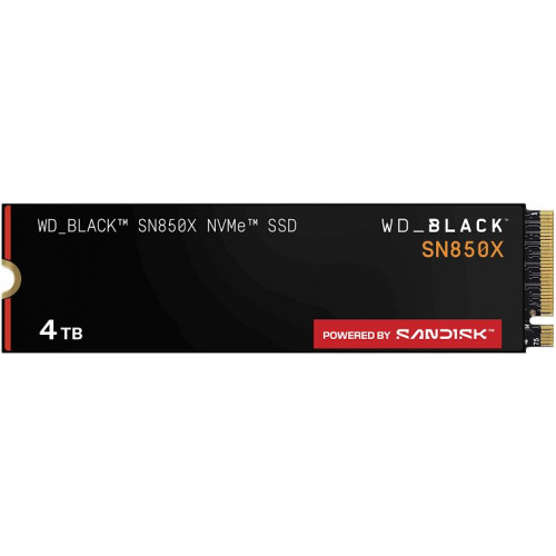 Disco SSD M.2 NVMe Western Digital Black SN850X 4TB