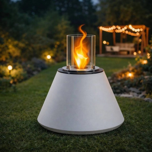 DIVINA FIRE Chimenea de bioetanol brasero de jardín ø 60 x h 56 cm stromboli
