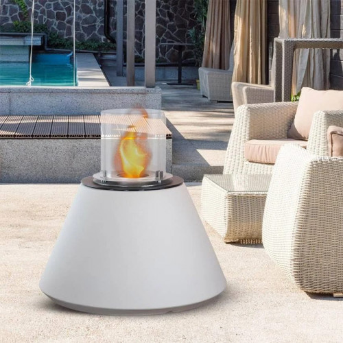 DIVINA FIRE Chimenea de bioetanol Brasero de jardín para interior y exterior Stromboli d.60 x h56