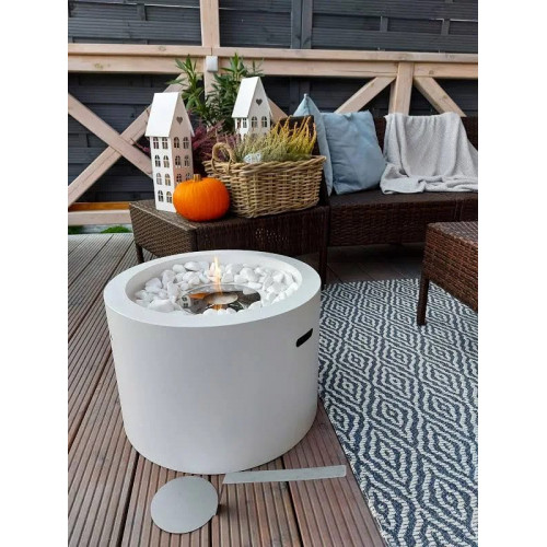 DIVINA FIRE Chimenea de jardín redonda de bioetanol Rodi