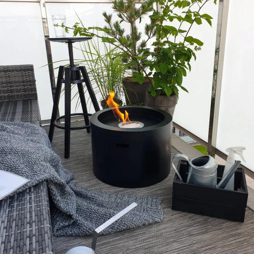 DIVINA FIRE Chimenea de jardín redonda de bioetanol Rodi