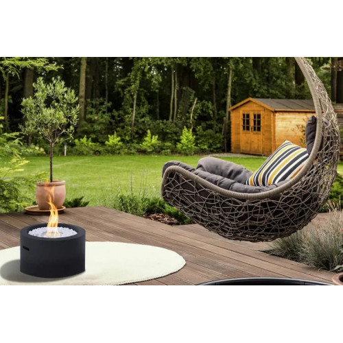 DIVINA FIRE Chimenea de jardín redonda de bioetanol Rodi