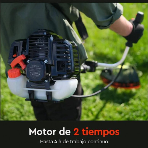 Dnipro-m Desbrozadora 42.7cc 2t 8500 Rpm Hilo 400 mm Y Cuchilla 255 mm