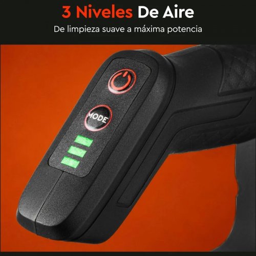 Dnipro-m Soplador de Hojas Batería 20v Brushless, 3 Velocidades Hasta 180 Km/h, 610 M³/h, 1,3 Kg, 2 Baterías 4ah + Cargador Dual – Dcb-201bc