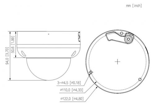 Domo IP 4MP con Smart Dual Light para exterior