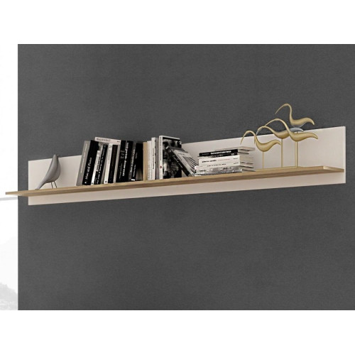 Dormitorio individual: cama nido compacta, armario, escritorio, 3 estantes – Rimini 05