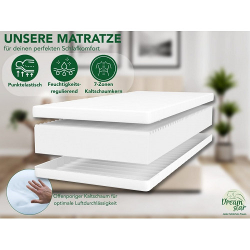 Dream Star Easy Flex Duo 140x200x21cm