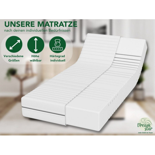 Dream Star Vital Silber XXL 140x200x24cm