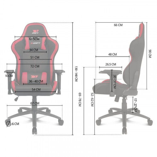 Drift DR110 Silla Gaming Negra/Azul
