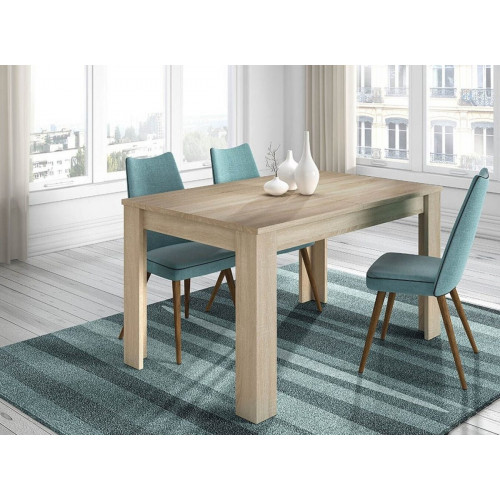 Due-Home Kendra Mesa de Comedor Extensible 140-190cm, Roble Canadiense (004586F)