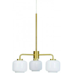 Dyberglarsen Arp 3 Chandelier Opal/Brass