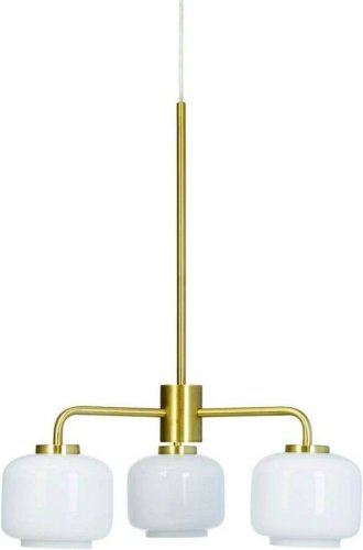 Dyberglarsen Arp 3 Chandelier Opal/Brass