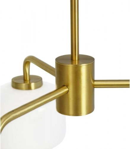 Dyberglarsen Arp 3 Chandelier Opal/Brass