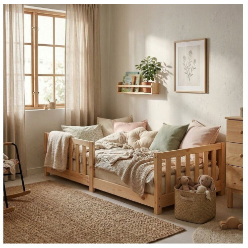 ecoMI Child's bed with fall protection 80x160cm