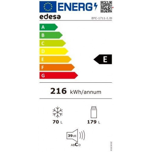 EDESA EFC-1711-I Integrable - Frigorífico Combi Cíclico