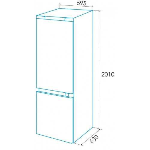EDESA EFC-20320 NF EX INOX - Frigorífico Combi No Frost